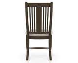 Canadel Dining Chair 2250 in FP Crypton® and 29 Hazelnut Washed, back view