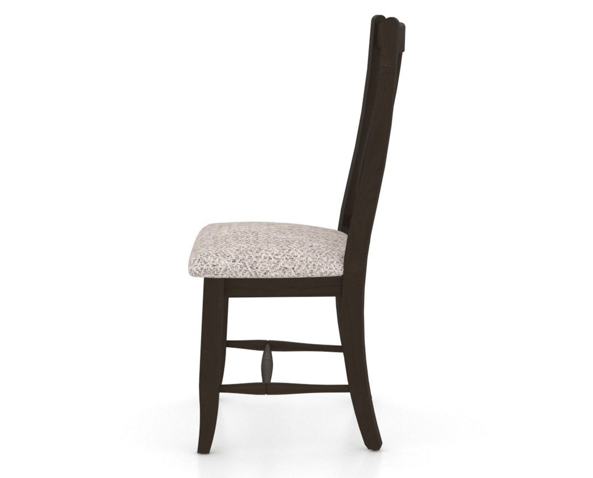 Canadel Dining Chair 2250 in FP Crypton® and 59 Davy's Grey, side view