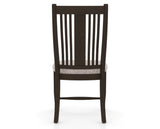 Canadel Dining Chair 2250 in FP Crypton® and 59 Davy's Grey, back view
