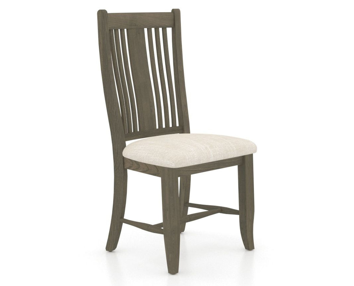 Canadel Dining Chair 2250 in FT InsideOut® and 08 Shadow, three-quarter view