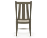 Canadel Dining Chair 2250 in FT InsideOut® and 08 Shadow, back view