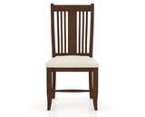 Canadel Dining Chair 2250 in FT InsideOut® and 19 Cognac Washed, front view