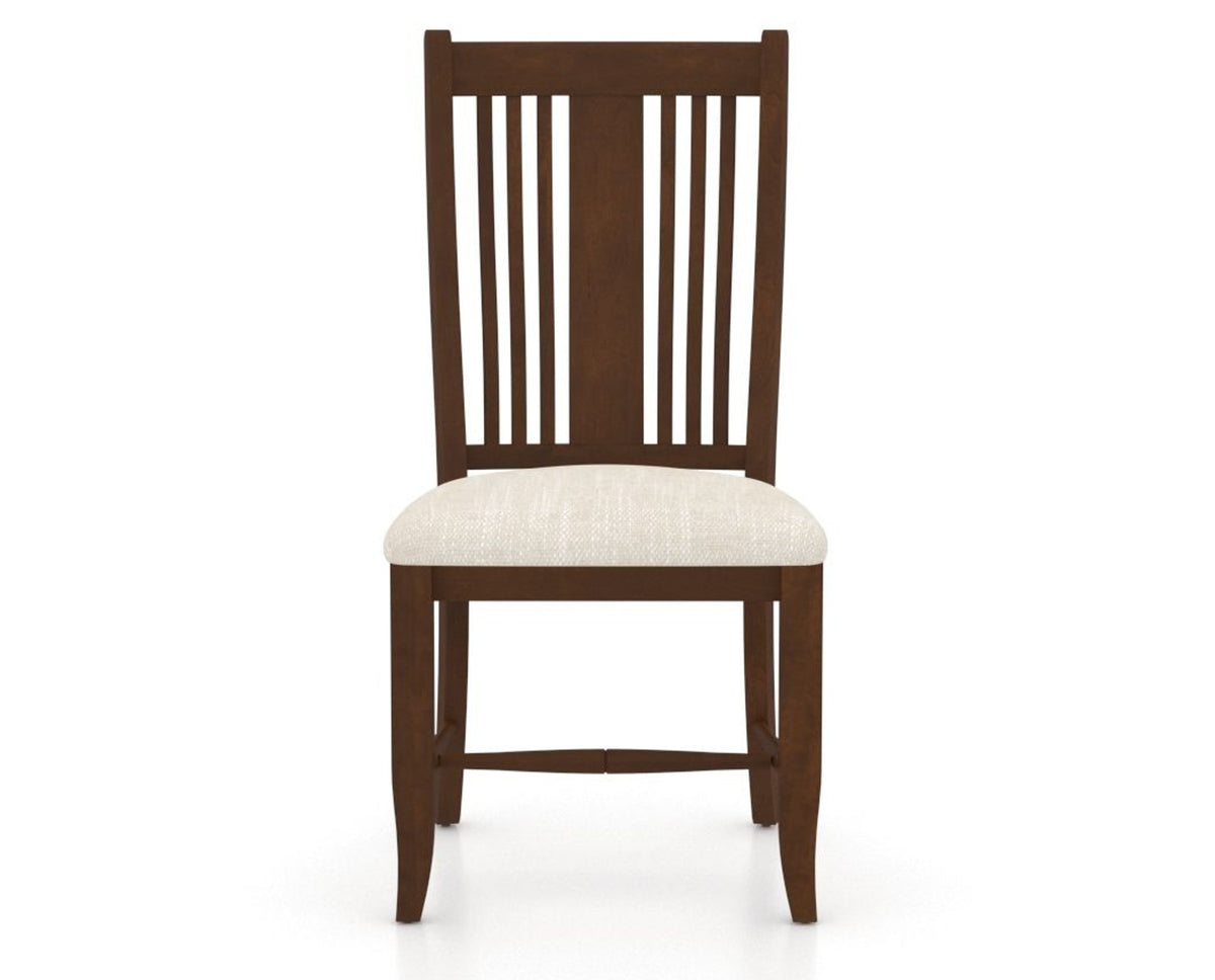 Canadel Dining Chair 2250 in FT InsideOut® and 19 Cognac Washed, front view