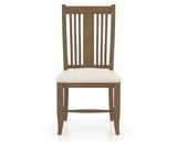 Canadel Dining Chair 2250 in FT InsideOut® and 25 Pecan Washed, front view