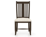 Canadel Dining Chair 2250 in FT InsideOut® and 29 Hazelnut Washed, front view