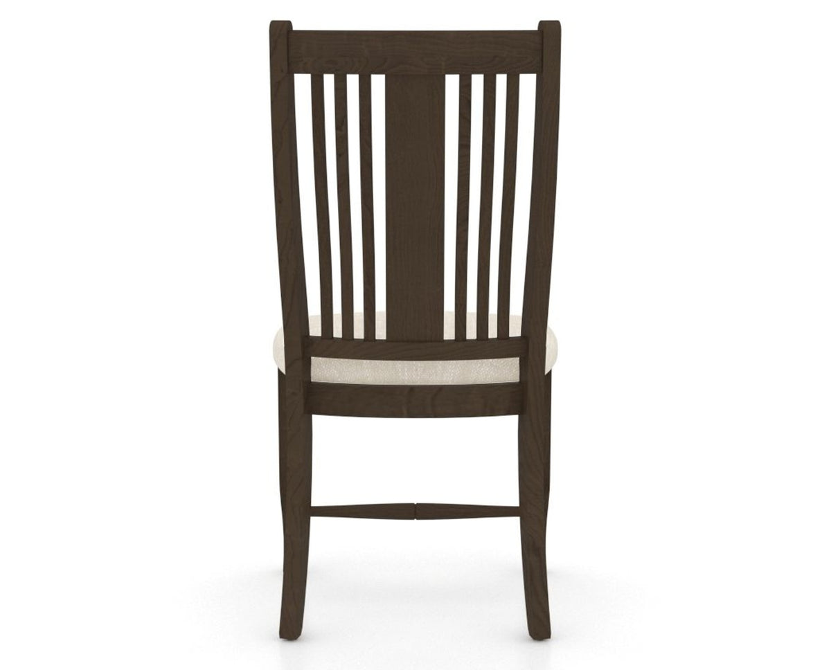 Canadel Dining Chair 2250 in FT InsideOut® and 29 Hazelnut Washed, back view