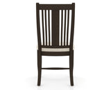 Canadel Dining Chair 2250 in FT InsideOut® and 59 Davy's Grey, back view