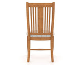 Canadel Dining Chair 2250 in OZ Fabric and 01 Honey Washed, back view