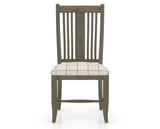 Canadel Dining Chair 2250 in OZ Fabric and 08 Shadow, front view