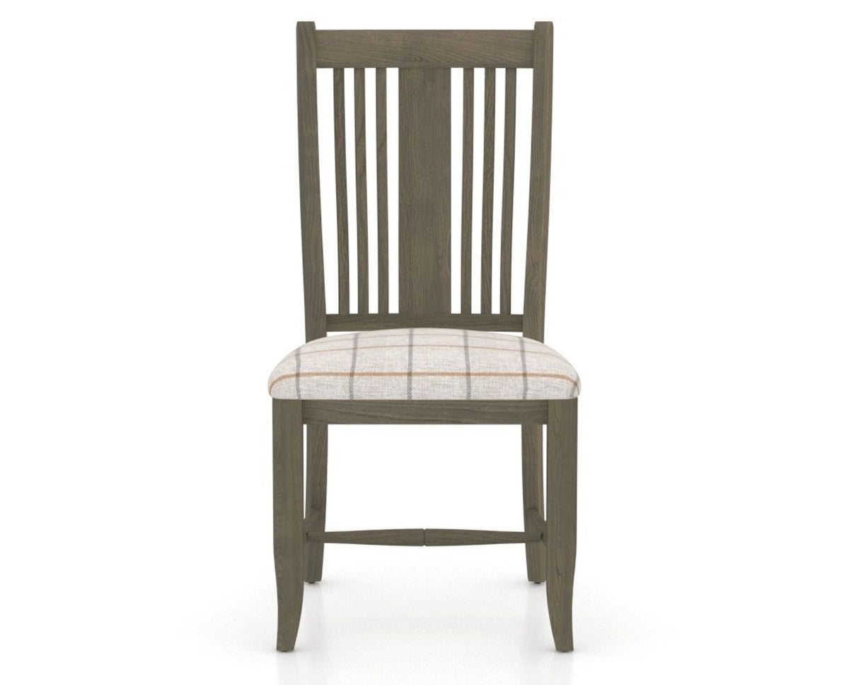 Canadel Dining Chair 2250 in OZ Fabric and 08 Shadow, front view