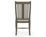 Canadel Dining Chair 2250 in OZ Fabric and 08 Shadow, back view