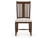 Canadel Dining Chair 2250 in OZ Fabric and 19 Cognac Washed, front view