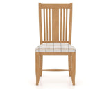 Canadel Dining Chair 2250 in OZ Fabric and 20 Caramel Washed, front view