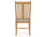 Canadel Dining Chair 2250 in OZ Fabric and 20 Caramel Washed, back view