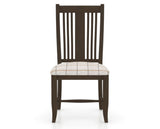 Canadel Dining Chair 2250 in OZ Fabric and 29 Hazelnut Washed, front view