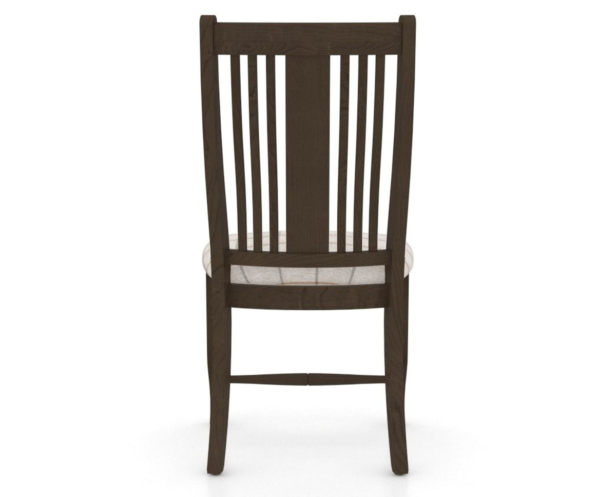 Canadel Dining Chair 2250 in OZ Fabric and 29 Hazelnut Washed, back view
