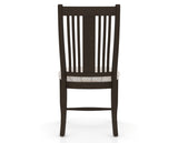 Canadel Dining Chair 2250 in OZ Fabric and 59 Davy's Grey, back view