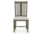 Canadel Dining Chair 2250 in TB Fabric and 08 Shadow, front view