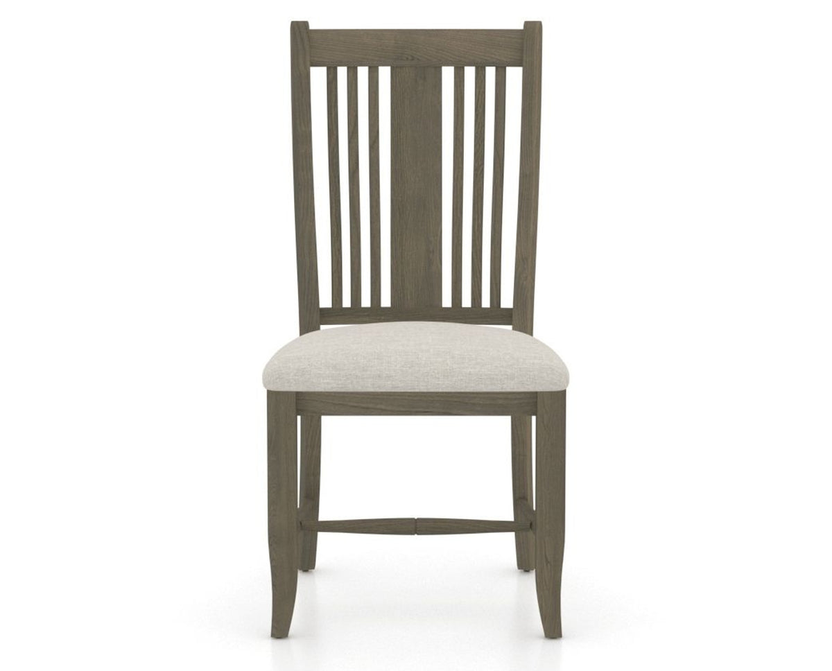 Canadel Dining Chair 2250 in TB Fabric and 08 Shadow, front view
