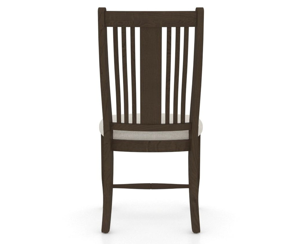 Canadel Dining Chair 2250 in TB Fabric and 29 Hazelnut Washed, back view