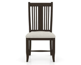 Canadel Dining Chair 2250 in TB Fabric and 59 Davy's Grey, front view