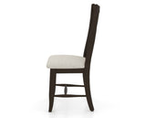Canadel Dining Chair 2250 in TB Fabric and 59 Davy's Grey, side view