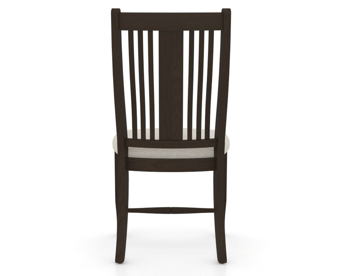 Canadel Dining Chair 2250 in TB Fabric and 59 Davy's Grey, back view