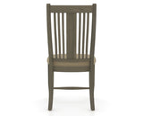 Canadel Dining Chair 2250 in XY Faux Leather and 08 Shadow, back view