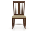 Canadel Dining Chair 2250 in XY Faux Leather and 19 Cognac Washed, front view