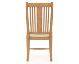 Canadel Dining Chair 2250 in YJ Faux Leather and 20 Caramel Washed, back view