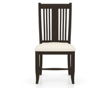 Canadel Dining Chair 2250 in YJ Faux Leather and 59 Davy's Grey, front view
