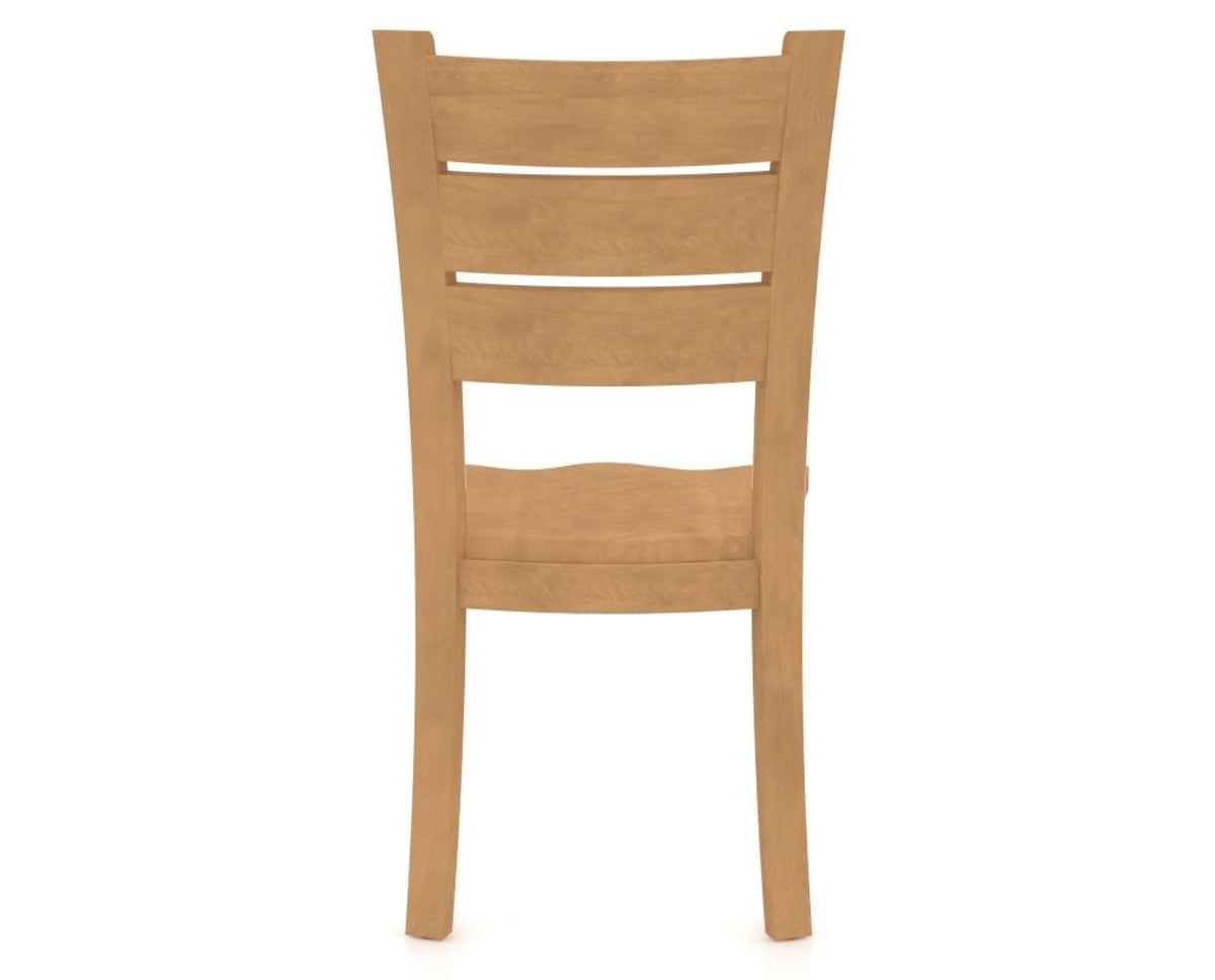 Canadel Lat Dining Chair in Caramel Washed, back view