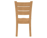 Canadel Lat Dining Chair in Caramel Washed, back view