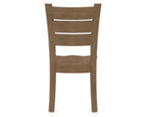 Canadel Lat Dining Chair in Pecan Washed, back view