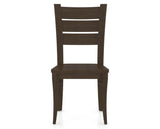 Canadel Lat Dining Chair in Hazelnut Washed, front view