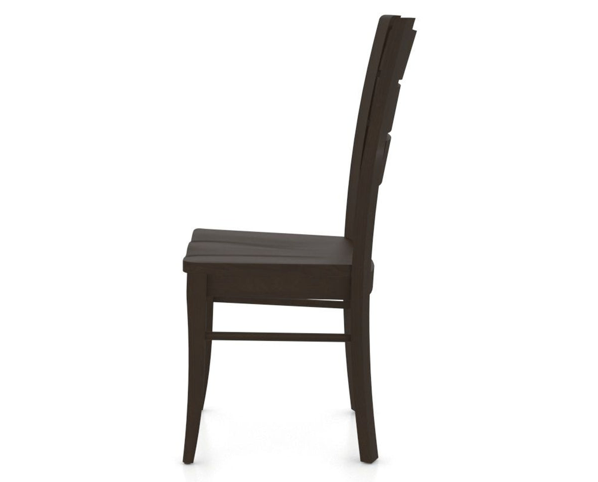 Canadel Lat Dining Chair in Davy's Grey, side view