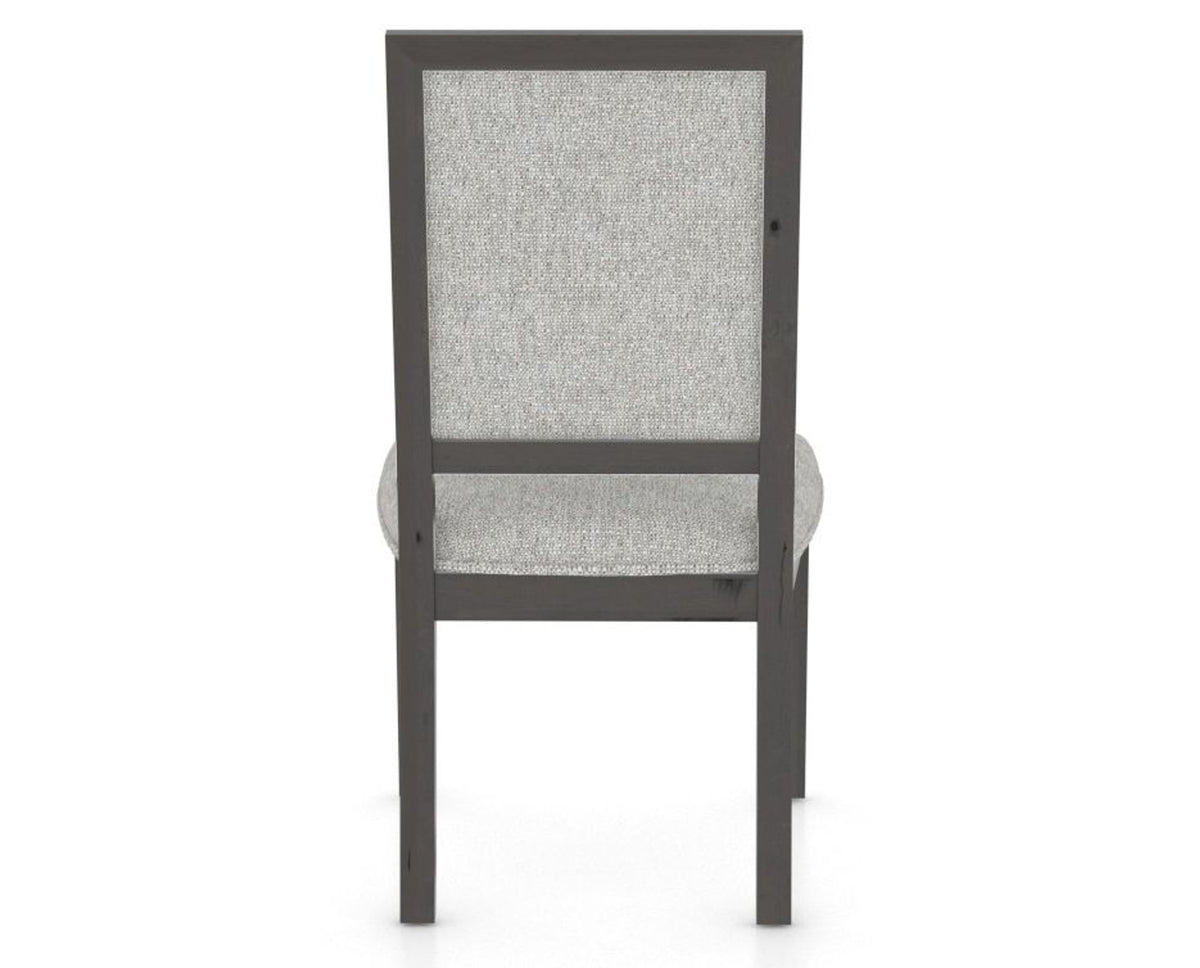 Canadel Loft Upholstered Dining Chair 312A in 7C Fabric and 59 Davy's Grey, back view