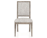Canadel Loft Upholstered Dining Chair 312A in FP Crypton® and 08 Shadow, front view