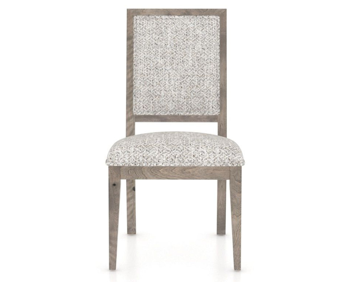 Canadel Loft Upholstered Dining Chair 312A in FP Crypton® and 08 Shadow, front view