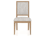 Canadel Loft Upholstered Dining Chair 312A in FP Crypton® and 20 Caramel Washed, front view