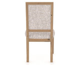 Canadel Loft Upholstered Dining Chair 312A in FP Crypton® and 20 Caramel Washed, back view