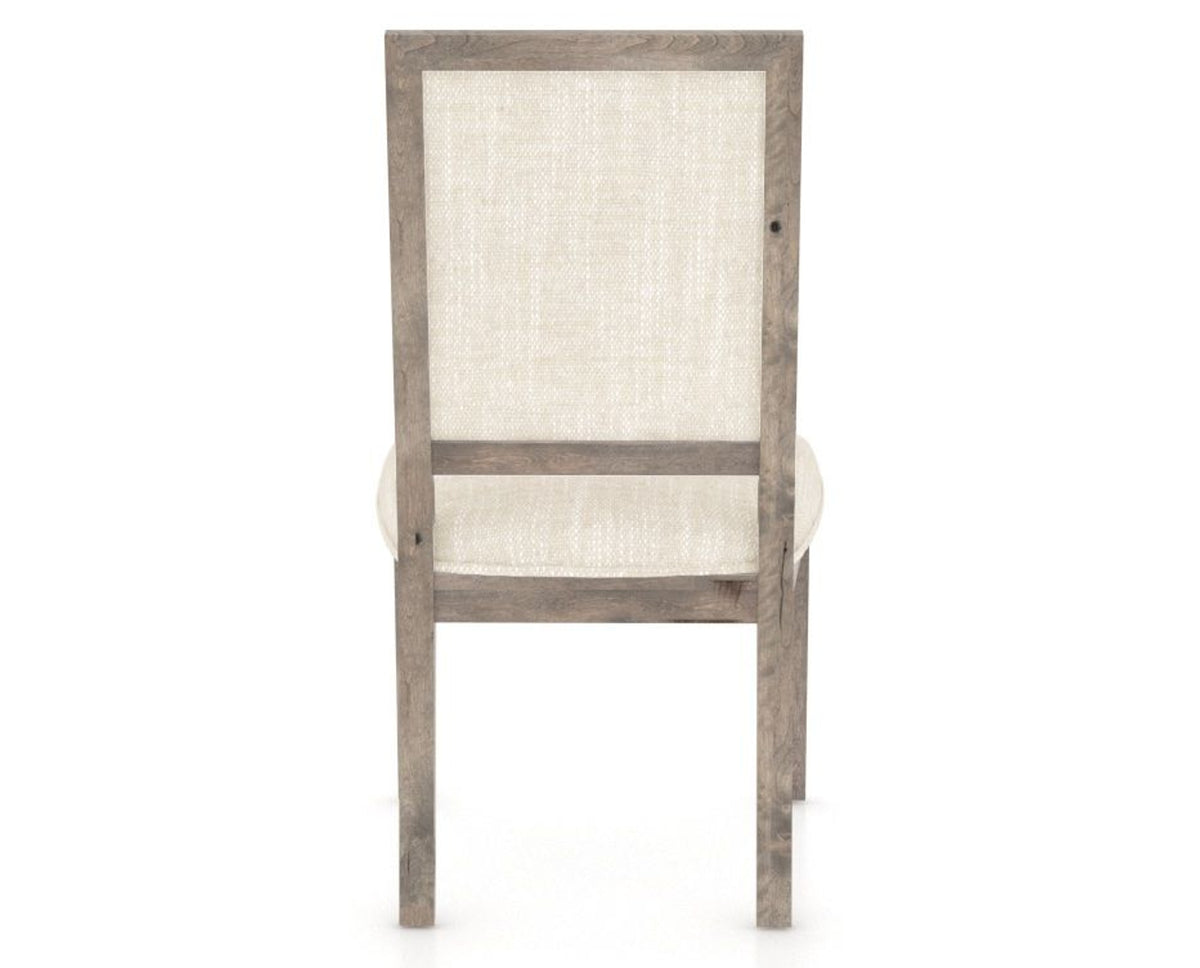 Canadel Loft Upholstered Dining Chair 312A in FT InsideOut® and 08 Shadow, back view