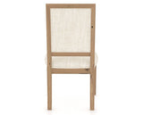 Canadel Loft Upholstered Dining Chair 312A in FT InsideOut® and 20 Caramel Washed, back view