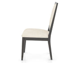 Canadel Loft Upholstered Dining Chair 312A in FT InsideOut® and 59 Davy's Grey, side view
