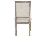 Canadel Loft Upholstered Dining Chair 312A in TB Fabric and 08 Shadow, back view
