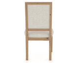 Canadel Loft Upholstered Dining Chair 312A in TB Fabric and 20 Caramel Washed, back view