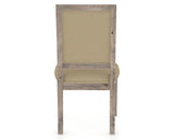 Canadel Loft Upholstered Dining Chair 312A in XY Faux Leather and 08 Shadow, back view