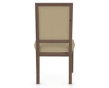 Canadel Loft Upholstered Dining Chair 312A in XY Faux Leather and 19 Cognac Washed, back view