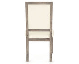 Canadel Loft Upholstered Dining Chair 312A in YJ Faux Leather and 08 Shadow, back view
