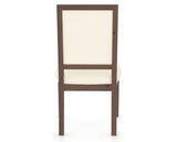 Canadel Loft Upholstered Dining Chair 312A in YJ Faux Leather and 19 Cognac Washed, back view